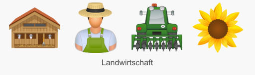Icon Set Landwirtschaft im klassischen Grafikstil